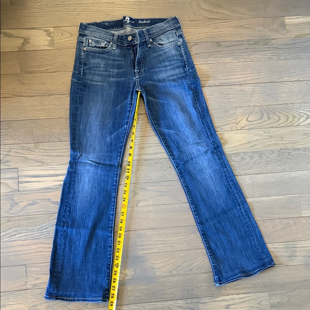 7 For All Mankind Women's Blue Boot Cut Jeans